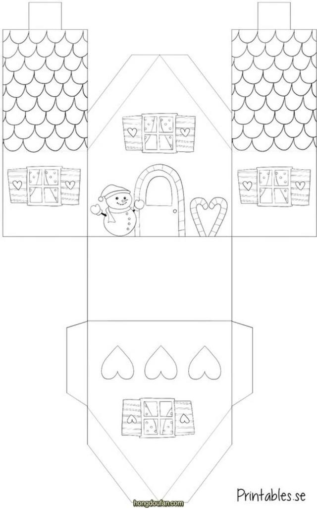 立体房子手工制作，手工折纸房子（13张有趣的卡通立体房子图纸免费下载）