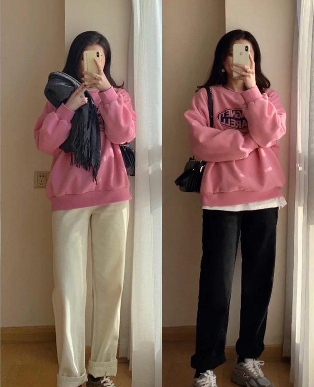 短款卫衣配什么裤子好看，短款卫衣配什么裤子好看图片（今年流行的“新搭”示范）