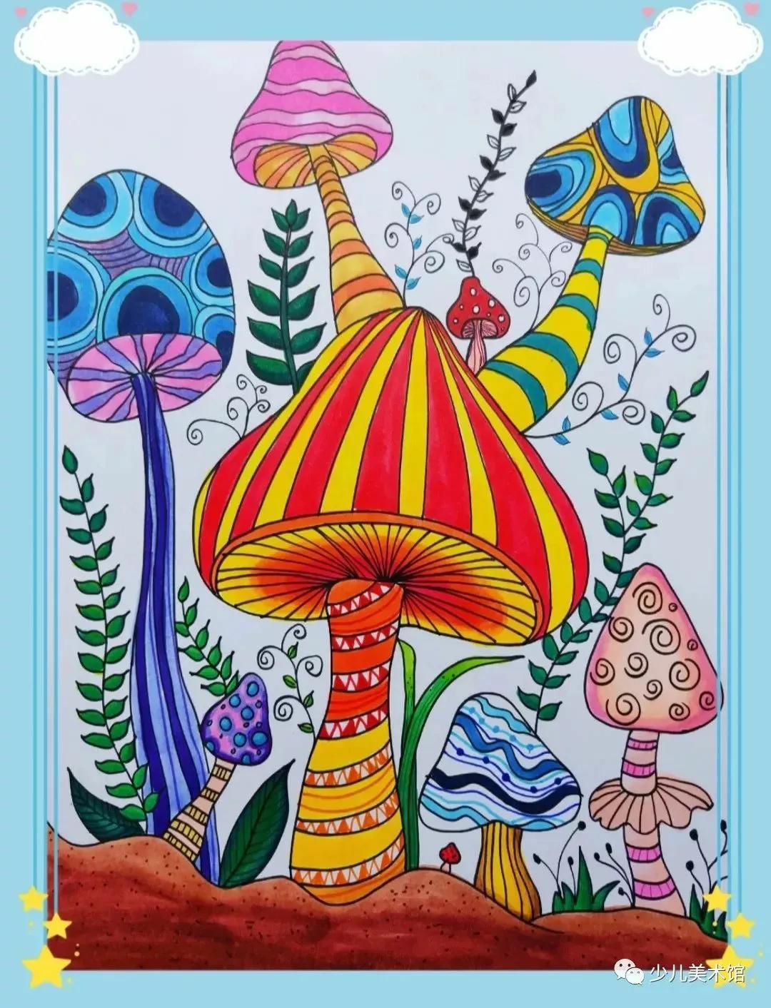 手工作品图片大全,手工作品图片大全简单(创意手工制作 线描 马克笔