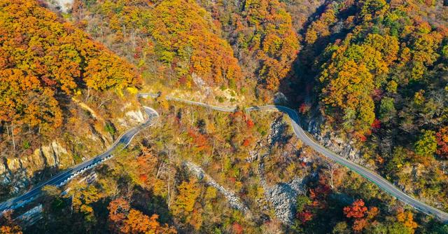 红岭公路自驾游最佳路线图，我叫“金寨中国红岭公路”
