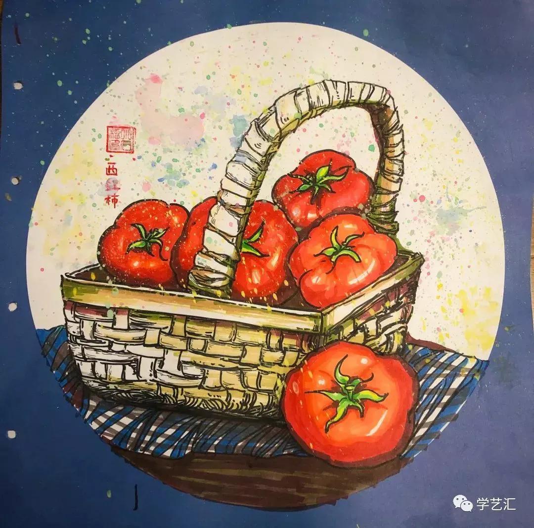 1,120多种少儿绘画作品展示,创意手工制作 线描 马克笔 综合创意画