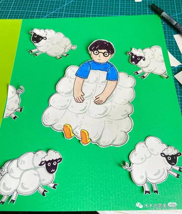 羊简笔画，羊简笔画彩色（综合绘画教程—羊了个羊创意画来了）