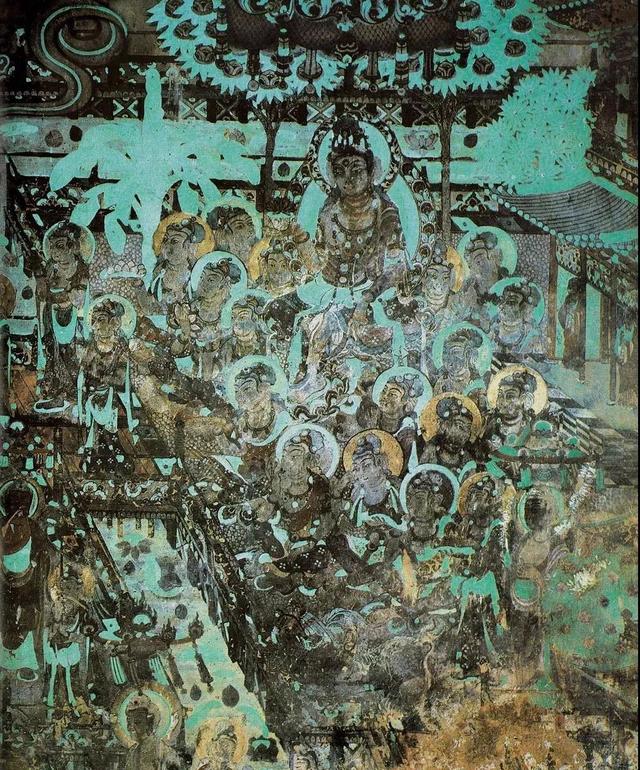 敦煌壁画图片大全，敦煌飞天壁画高清图（敦煌壁画对于中国画坛的影响）
