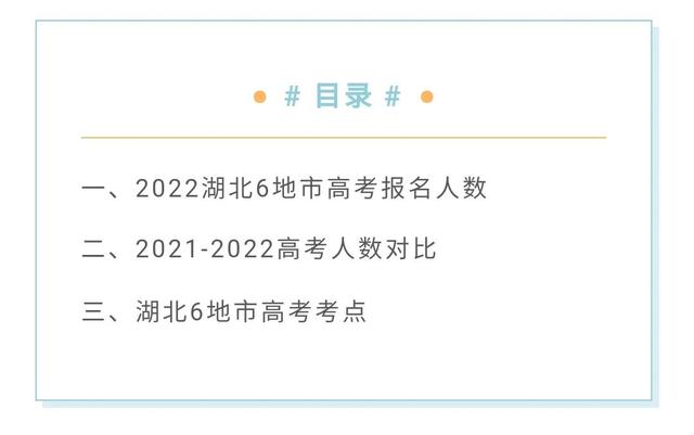 湖北宜昌市2022年高考人数为25321名，宜昌市2020年高考人数（湖北6地市公布2022高考人数）