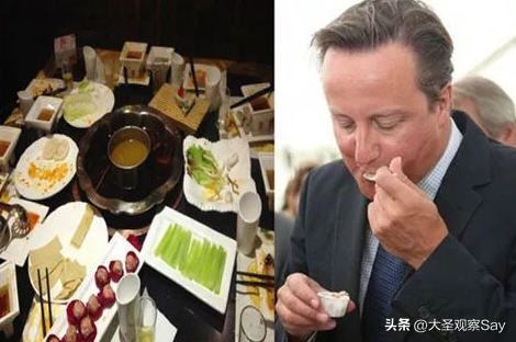 卡梅伦吃火锅吃了什么，拜登连吞两碗炸酱面