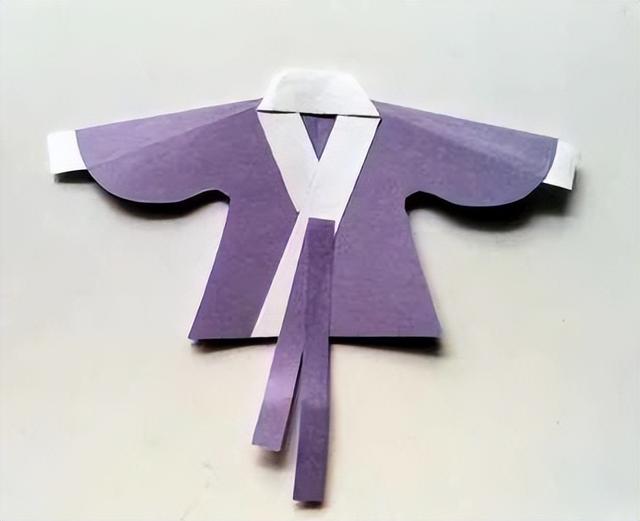 衣服折纸步骤图解，衣服折纸步骤图解简单（用纸折出来的汉服也可以这么好看）