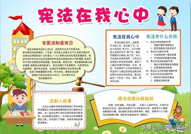 法制安全手抄报内容，小学生安全法制手抄报内容（中小学普法手抄报合集，请收藏）