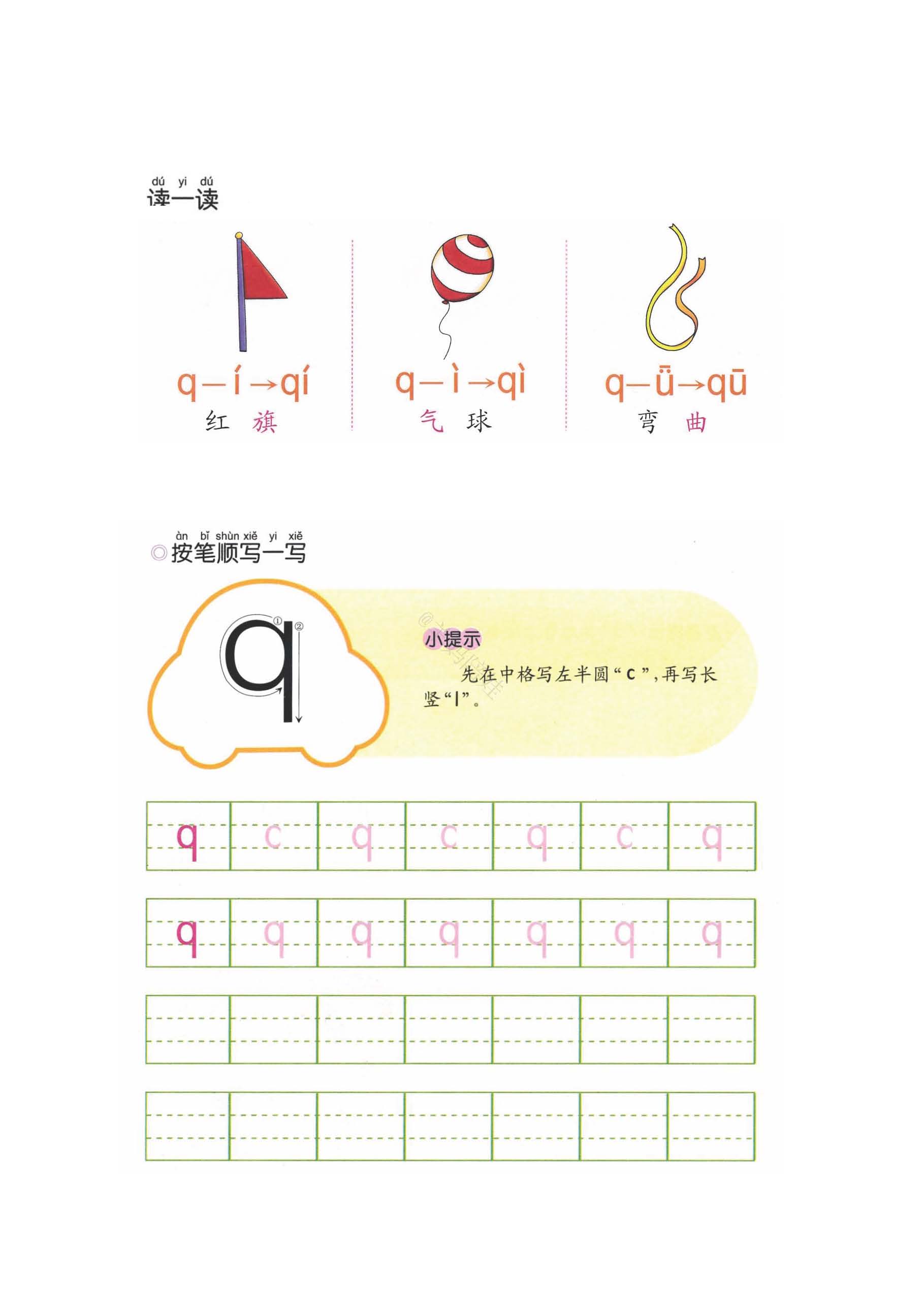 拼音声母有哪些字母，小学一年级汉语拼音声母分类