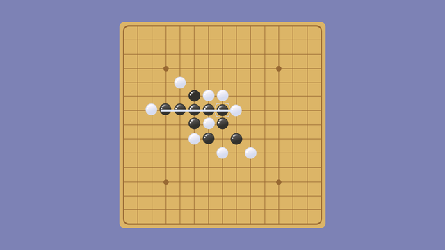五子棋先手必胜，五子棋快速必胜下法之一（五子棋先手必胜下法01）
