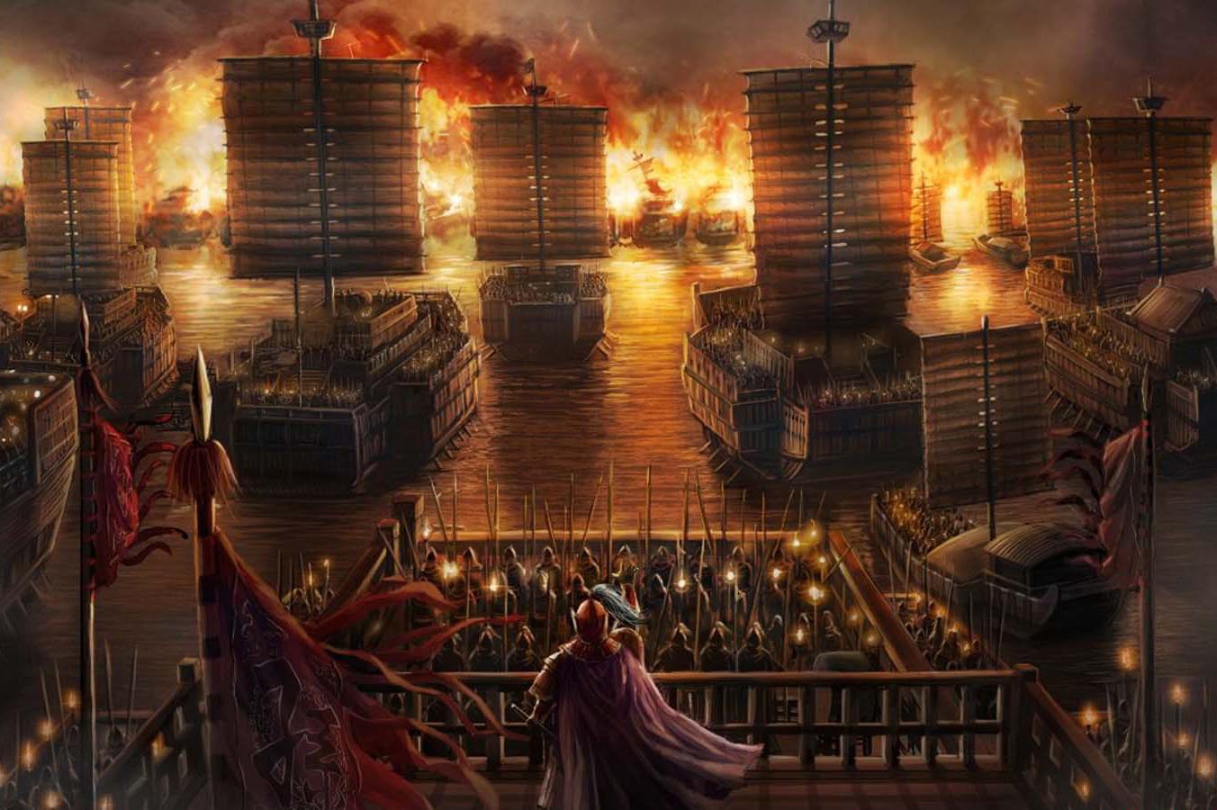 赤壁之战概括50字,三国赤壁之战 - 玉三网