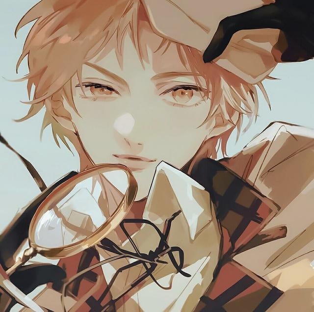 二次元男生头像，二次元丧系男头/黑白微信（有点丧的男生动漫头像）