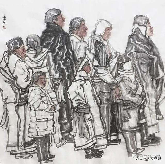 国画大写意人物画欣赏，写意人物画 ， 巫卫东