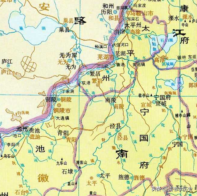 安徽芜湖在地图上的位置，了解安徽省芜湖市从古到今的历史变迁