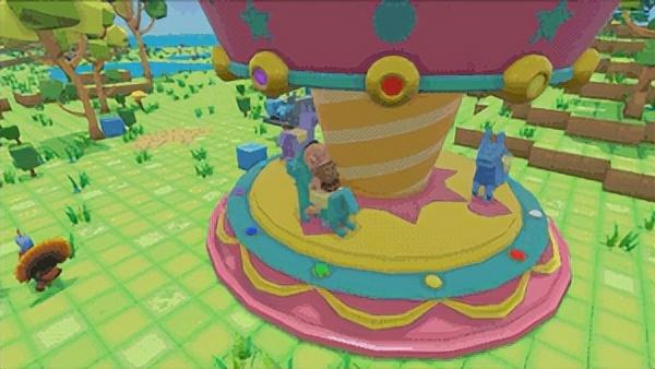 方舟生存进化手游怎么驯服凶齿豨，《方块方舟》玩家骑古代巨猪高歌猛进