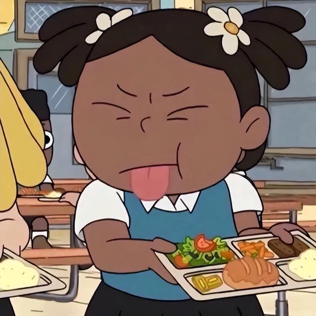 网红头像卡通可爱 美食妹妹，网红头像卡通可爱图片微信（吃东西头像）