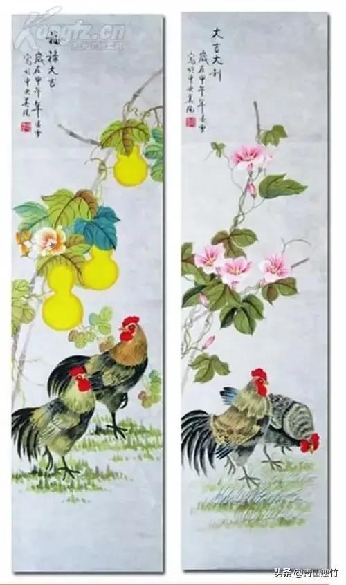 花鸟画作品欣赏，立体横幅小写意花鸟画100幅（精品花鸟画30幅，欣赏）