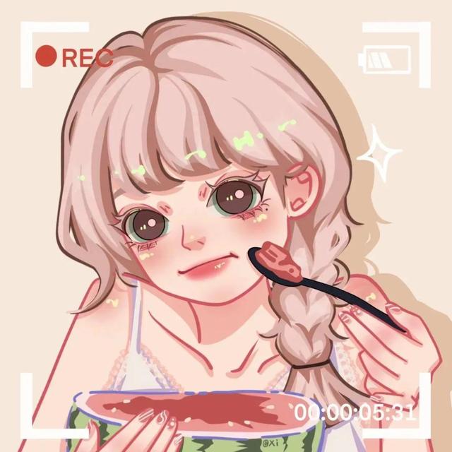 玲娜贝儿星黛露闺蜜头像，闺蜜头像系列?星黛露与玲娜贝儿✨?画师:别抢我的烧烤（微信闺蜜头像，苦短／甜长）