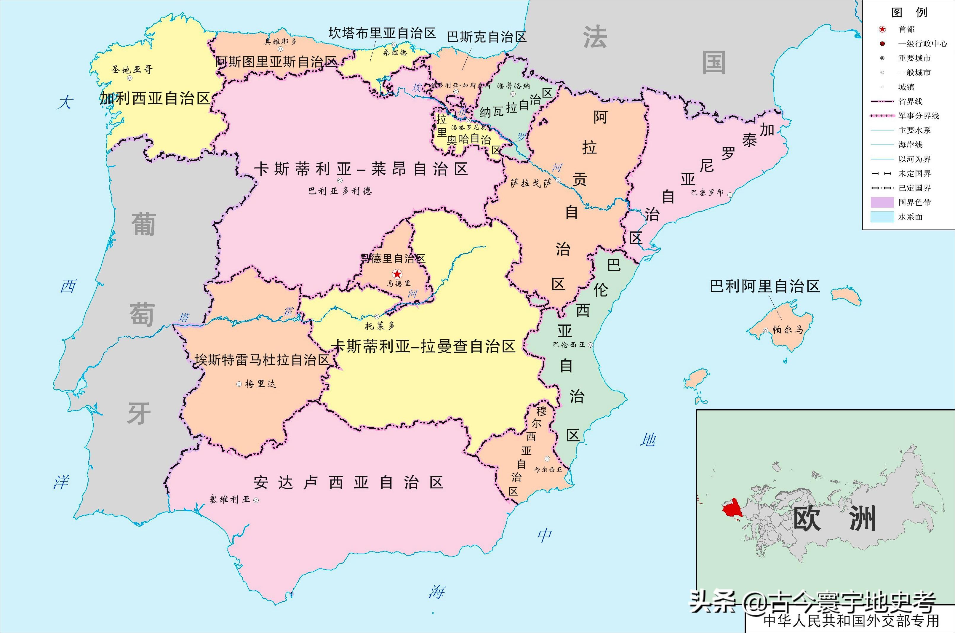 西欧有哪些国家，西欧有哪些国家组成 西欧包括哪些国家（欧洲各国行政区划图）