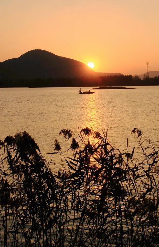 落日餘暉圖片,落日餘暉(壁紙:黃昏夕陽)