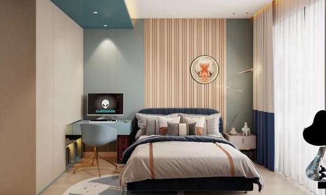 女生房间设计简约怎么画，女孩房间怎么设计（5套高颜值卧室效果图请收好）