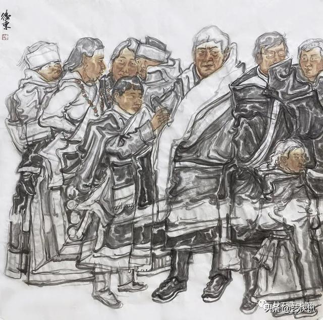 国画大写意人物画欣赏，写意人物画 ， 巫卫东