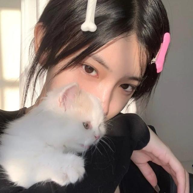 猫系女孩，微信头像，猫系女孩（女生头像：抱猫头像）