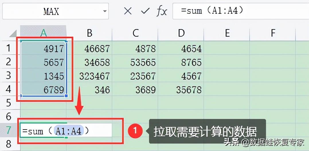 求和函数在excel表中怎么操作出来（excel求和函数公式大全）