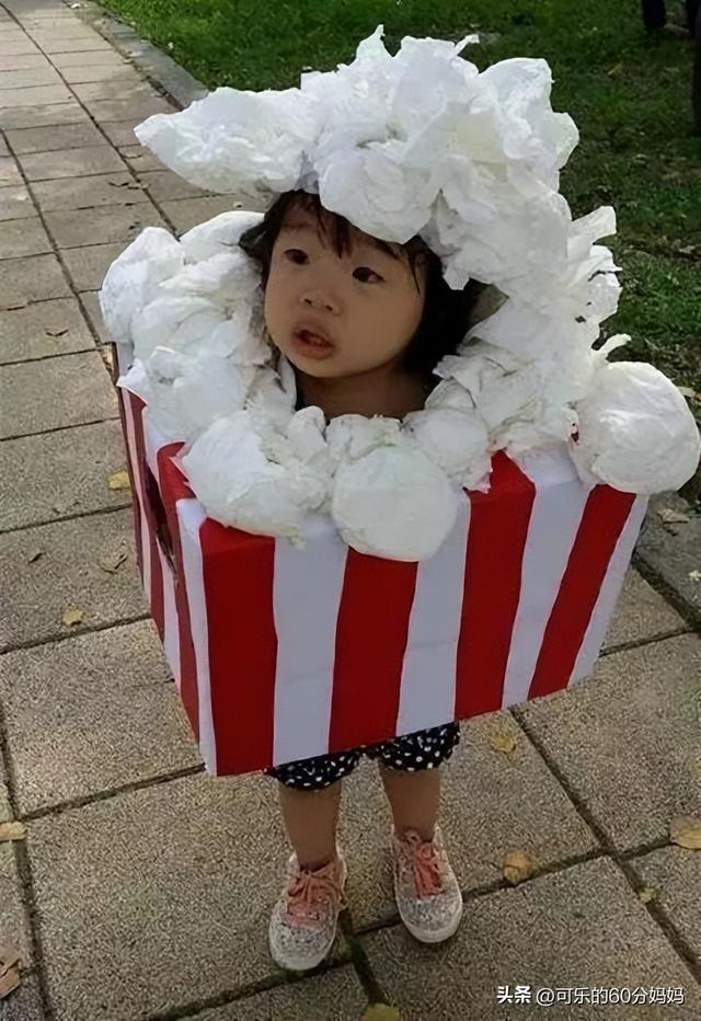 幼儿园小朋友妆容图片，宝宝元旦妆容（幼儿园万圣节妆容，家长有多拼）