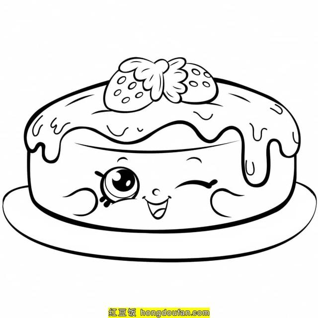 汉堡包的简笔画，汉堡简笔画怎么画（19张炸鸡汉堡薯条杯子蛋糕巧克力糖果卡通涂色简笔画）