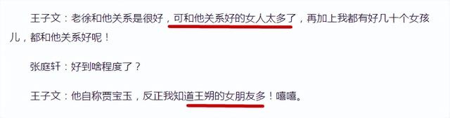 王朔与王子文私下关系，与贾乃亮传绯闻多年、未婚生子