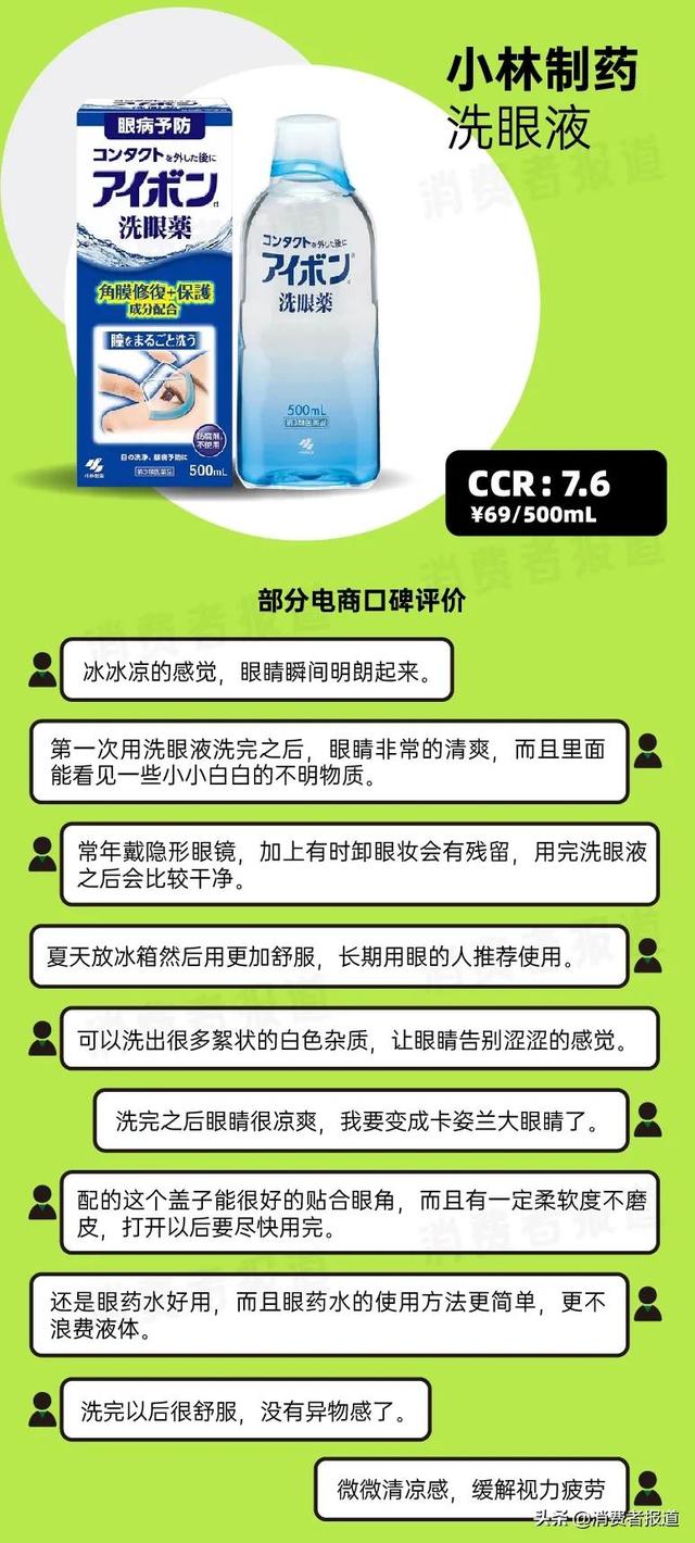 眼药水十大排名，眼药水十大品牌排行榜（参天、小林制药评分高；大正制药、瑞珠被指“即时舒缓效果”弱）