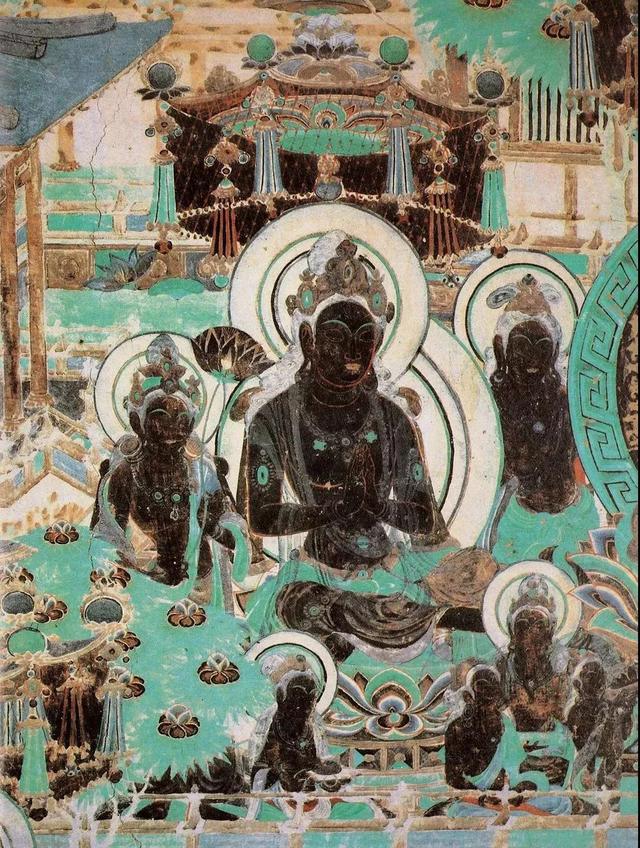 敦煌壁画图片大全，敦煌飞天壁画高清图（敦煌壁画对于中国画坛的影响）