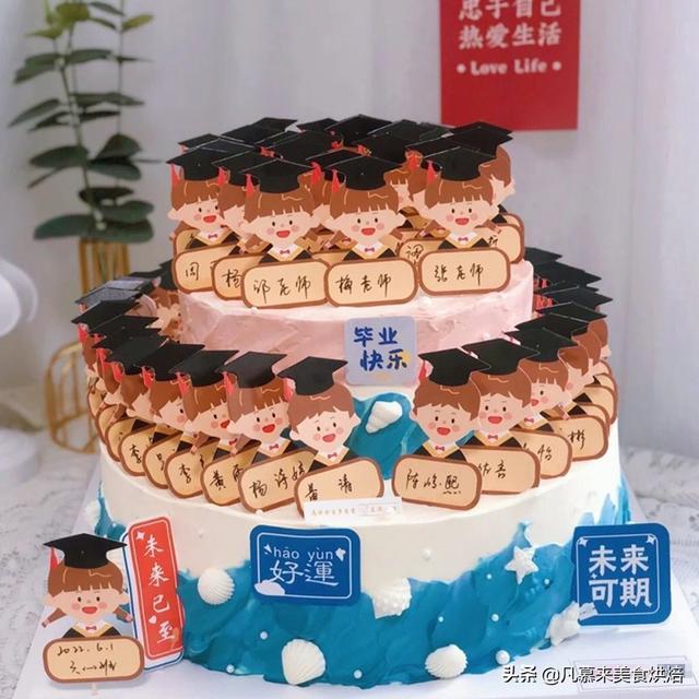 8寸和10寸的蛋糕比较图，8英寸蛋糕等于多少寸10寸吗（100款毕业蛋糕图片合集）