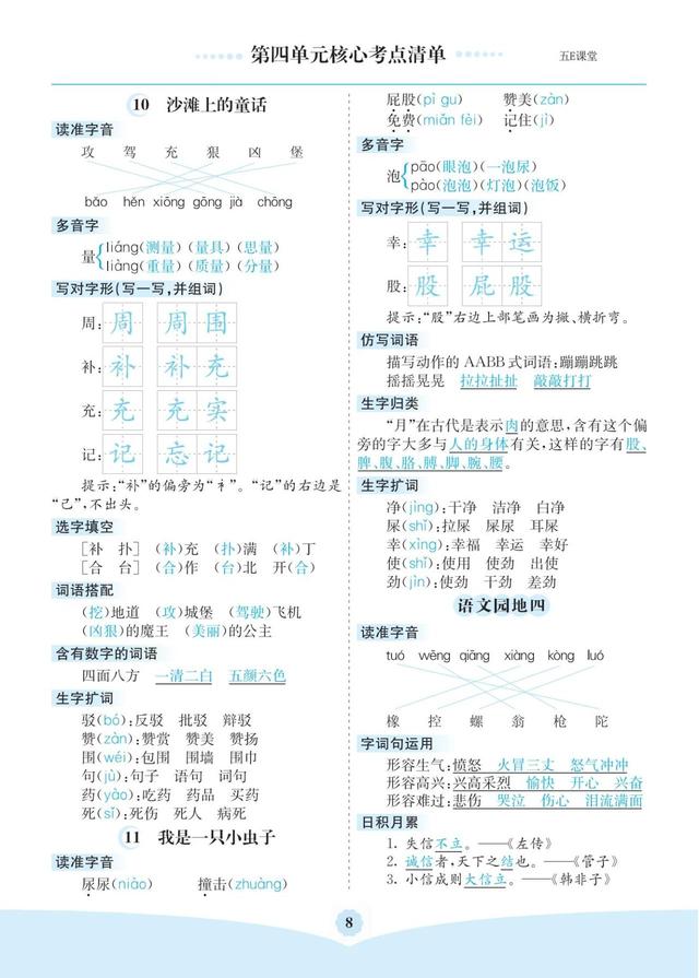 药有啥组词呢，药组词（部编版二年级下册语文第四单元知识点梳理填空）