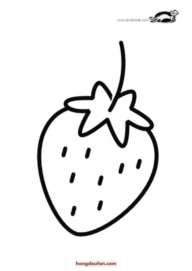 尺子简笔画怎么画,尺子简笔画画法简单(12张草莓苹果大树梨子花朵春天