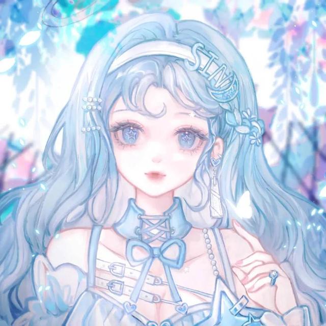 蓝紫色最准确图片，意境蓝色，紫色系头像微信（下次见面，就从一朵花开始吧）