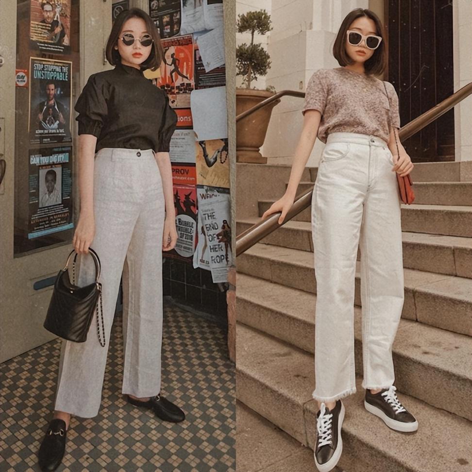 小个子适合穿什么款式的裤子，矮个子适合穿什么裤子显高（这位博主的搭配值得学，很显高）