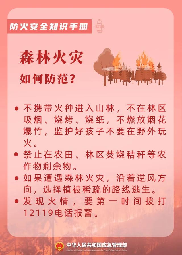 防火安全小知识，防火安全的知识（这份防火知识手册，人手必备）