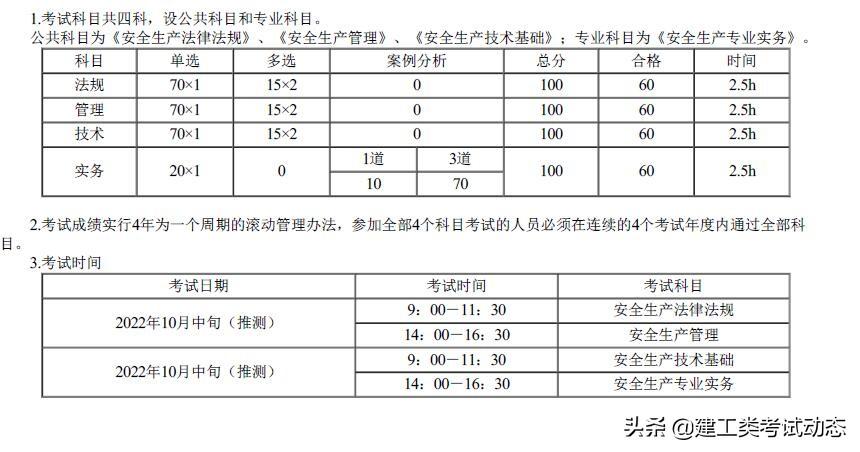 注册安全工程师考试时间（2022注册安全工程师考试时间）
