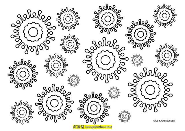 医院图片简笔画，医院的简笔画教程（12张病毒医院救护车纱布剪刀听诊器卡通简笔画）