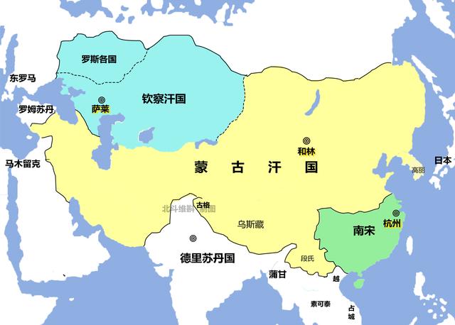 大蒙古帝国最完整的地图，大蒙古国的版图（通过地图了解蒙古帝国的扩张历程）