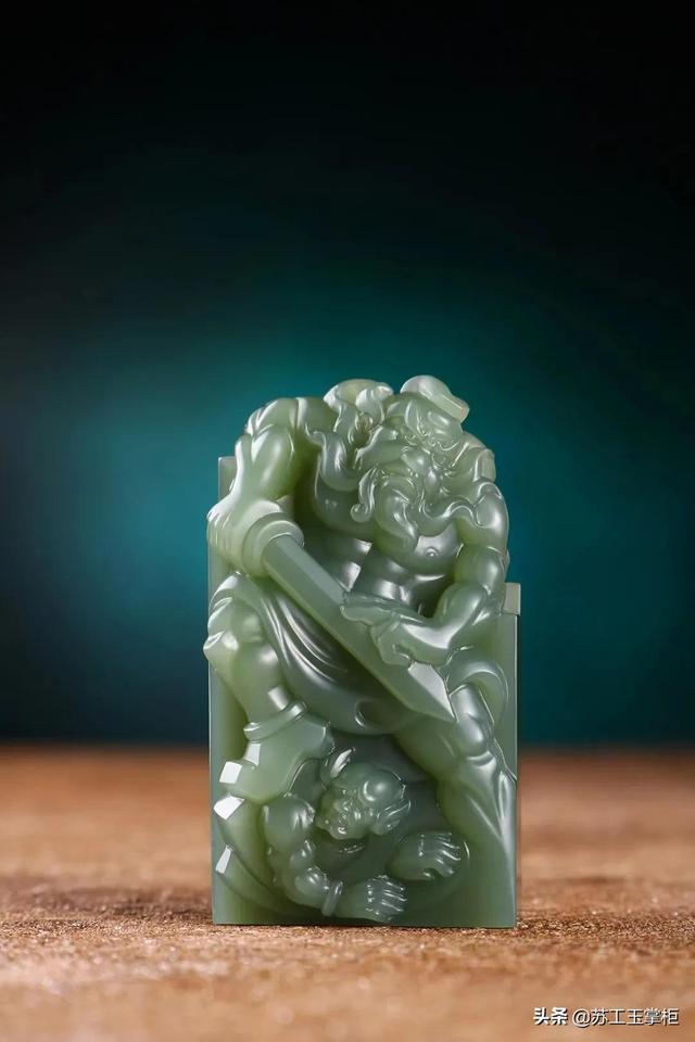 三界赐福镇宅圣君钟馗，传统玉雕题材及寓意·钟馗