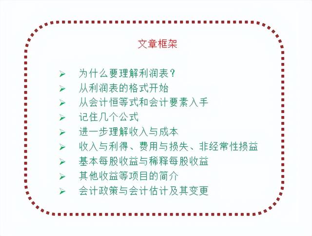 利润表包括哪些科目，利润表都有什么科目（Statements>——CFA学习笔记）