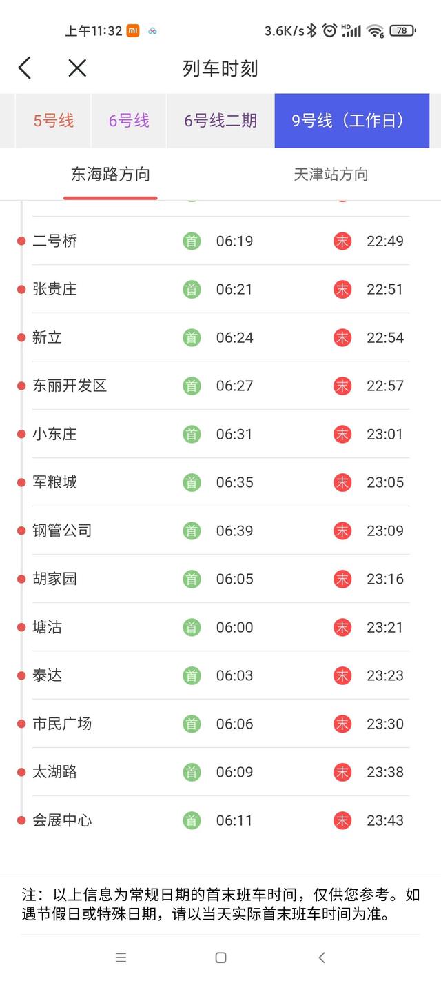 天津地铁2号线线路图，天津地铁2号线最新消息（天津地铁各线路首末班车时刻表）