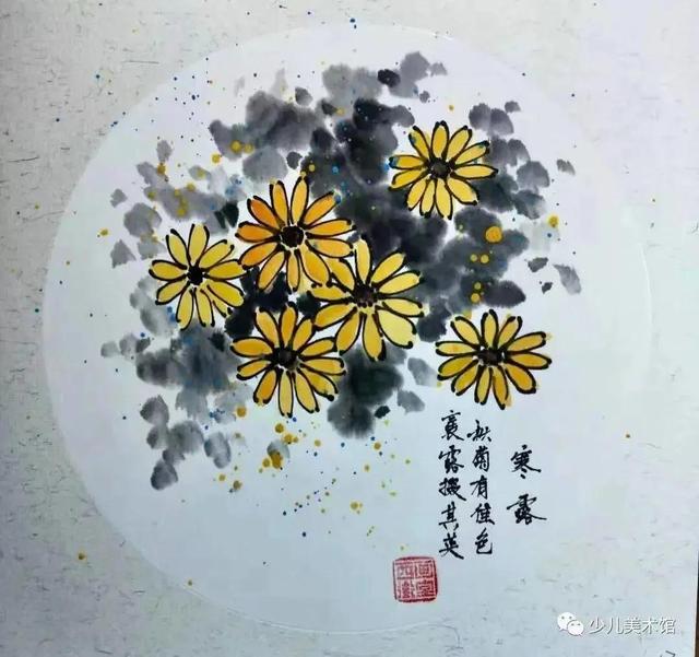 小孩画画简单图片大全，小孩画画简单图片大全步骤图片（50种儿童水墨国画范画分享）