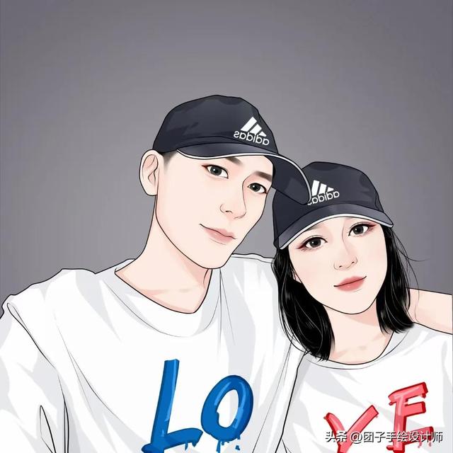 爆款情侣头像 一人一半动漫，情侣头像动漫一人一半微信（幸福甜蜜的卡通情侣头像）