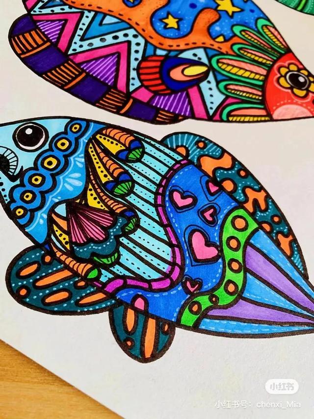 秋天最简单的画，简单秋天的简笔画方法（50张马克笔色彩丰富的秋天主题装饰画）