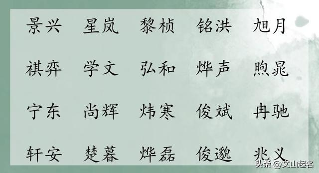 寓意乐观阳光的字，可以用在名字里的代表阳光的字（豁达乐观，大气阳光的男孩名）