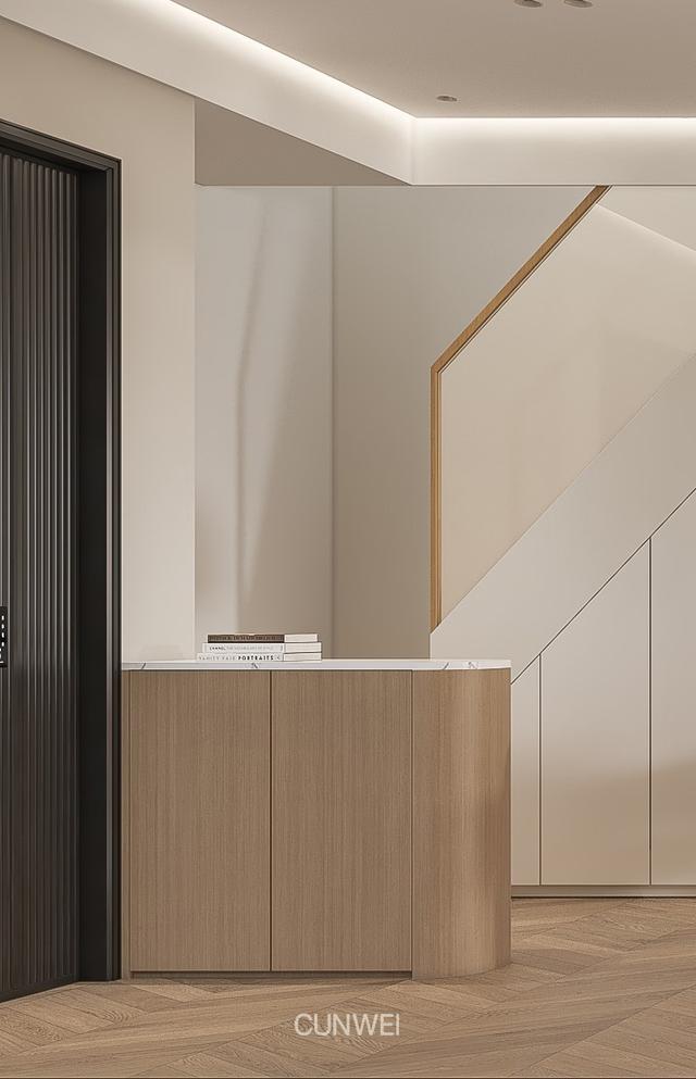 冰箱放客厅隔断效果图大全，冰箱放客厅沙发一侧效果图（夫妻130㎡日式之家）