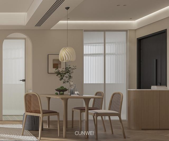 冰箱放客厅隔断效果图大全，冰箱放客厅沙发一侧效果图（夫妻130㎡日式之家）